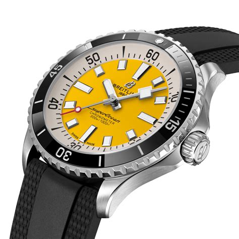 breitling yellow dial on celebrities|breitling superocean 42 yellow.